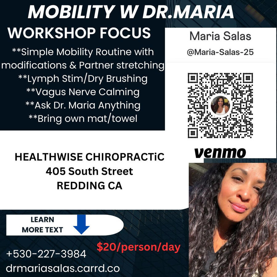 Upcoming Event: Mobility w/Dr. Maria